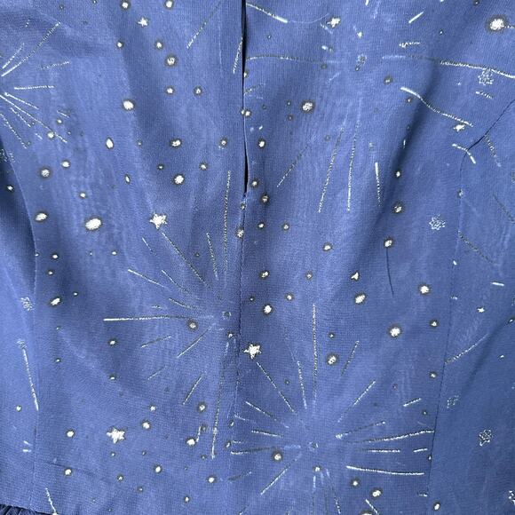 Retro Blue Fit And Flair Dress Kate Young For Target 6 NWT - Picture 5 of 6